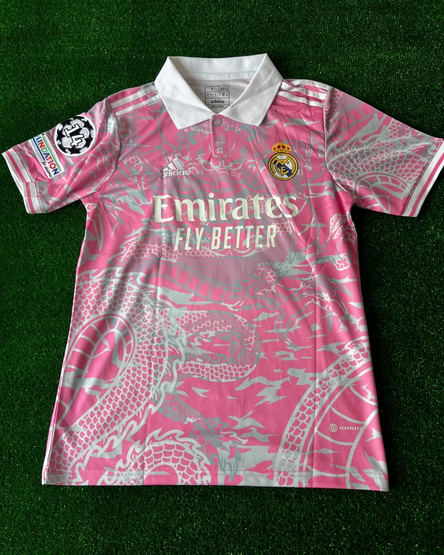 Kros Real Madrid Pink Dragon Spezialtrikot Maillot Trikot Maglia