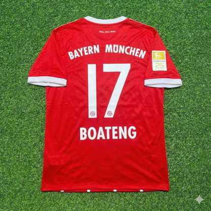 Jerome Boateng Bayern Munich 2017-2018 Retro Home Jersey