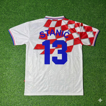 Josip Stanic Croatia 1998 World Cup Retro Football Jersey Kit