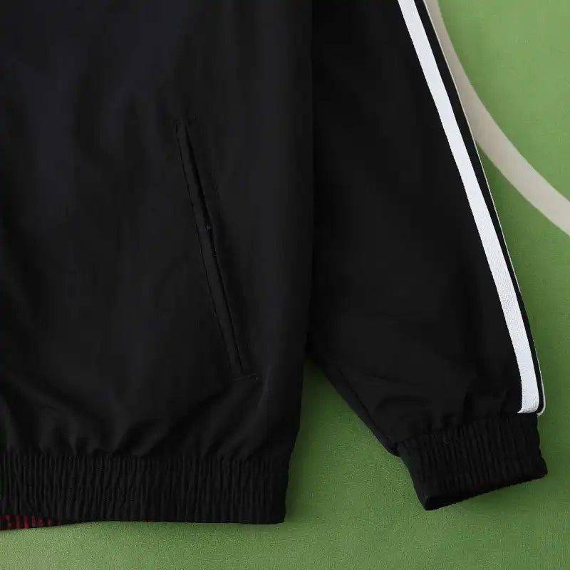 Germany Double Sides Windbreaker - Reversible Jacket Black