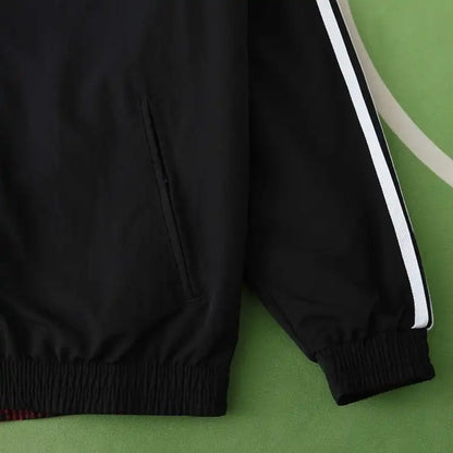 Germany Deutschland Double Sides Windbreaker - Reversible Jacket Black