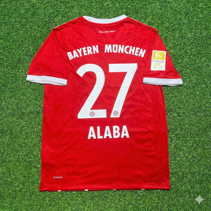 David Alaba Bayern Munich 2017-2018 Retro Home Jersey