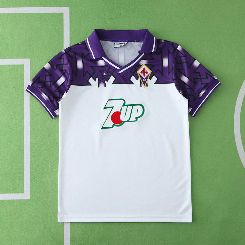 Fiorentina Auswärtstrikot für Kinder, Retro-Stil, Saison 1992/93