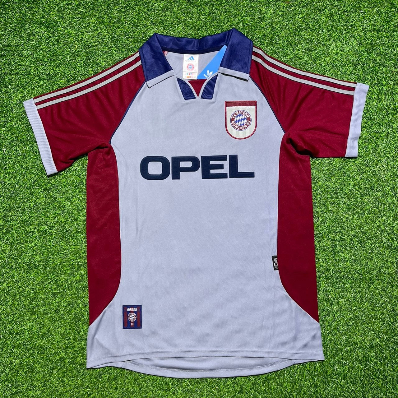 FC Bayern München 1998/99 Saison Grau Auswärts Retro Trikot