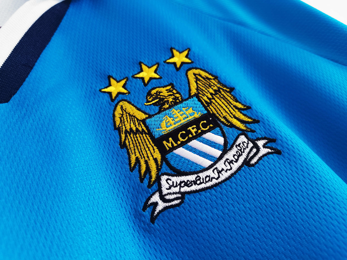 Manchester City 1998 Retro brother sponsor Blue Retro Jersey