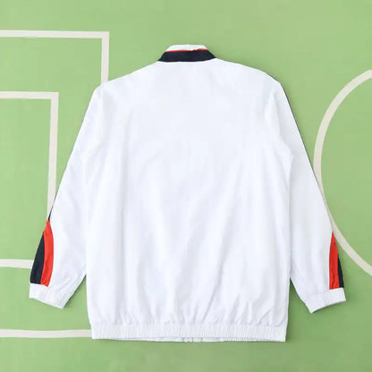 England White Retro Windbreaker Jacket – | Windbreaker Jacke | Coupe-Vent Soccer Shirt