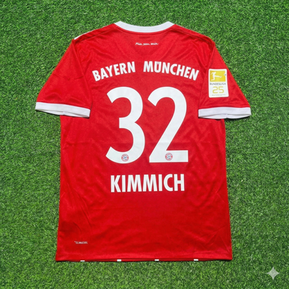 Joshua Kimmich Bayern Munich 2017-2018 Retro Home Jersey