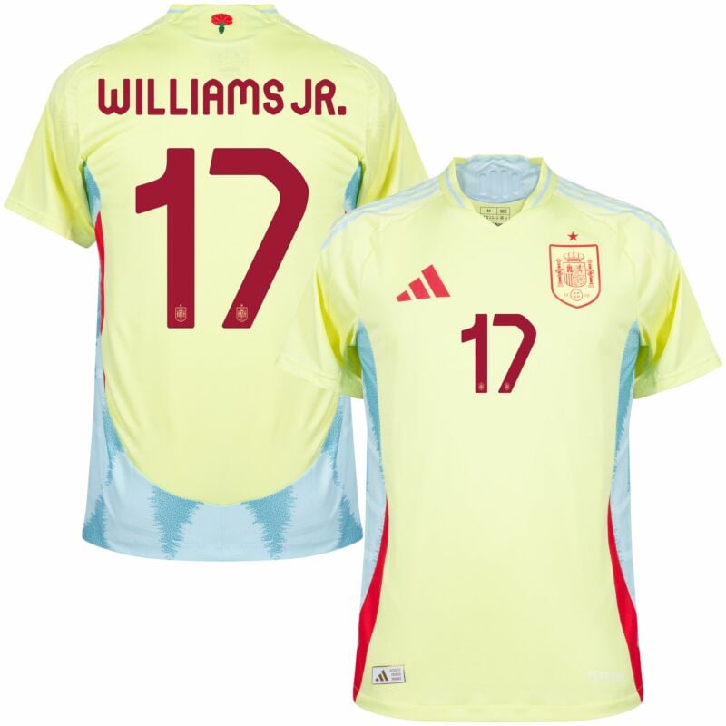 Spain Nico Williams Jr. EURO 2024 Football Jersey Maillot Trikot Camiseta