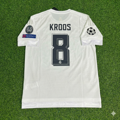 Toni Kroos Real Madrid 2016 Champions League Final Football Jersey Kit