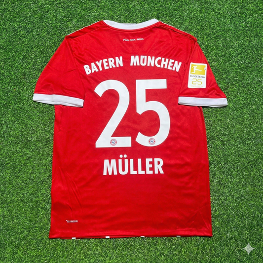 Thomas Müller Bayern Munich 2017-2018 Retro Home Jersey