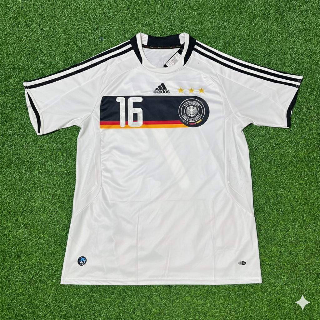 Philipp Lahm Germany EURO 2008 Retro Football Jersey Kit