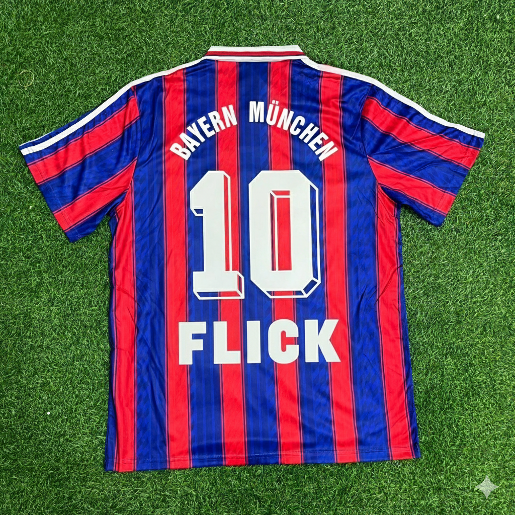 Hansi Flick Bayern Munich Retro Football Jersey Kit