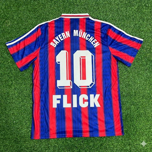 Hansi Flick Bayern Munich Retro Football Jersey Kit