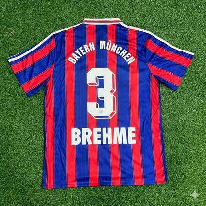 Maillot de football rétro d'Andreas Brehme du Bayern Munich