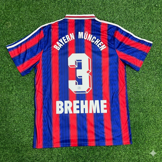 Andreas Brehme Bayern Munich Retro Football Jersey Kit