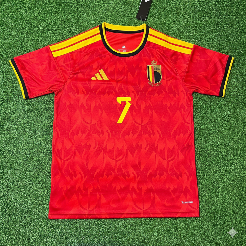 Kevin De Bruyne Belgium National Team Football Jersey Kit