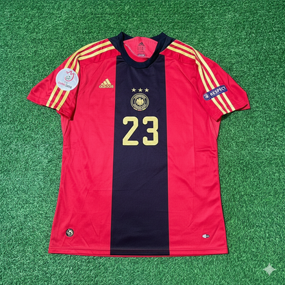 Mario Gomez Germany EURO 2008 Away Red Retro Football Jersey Kit