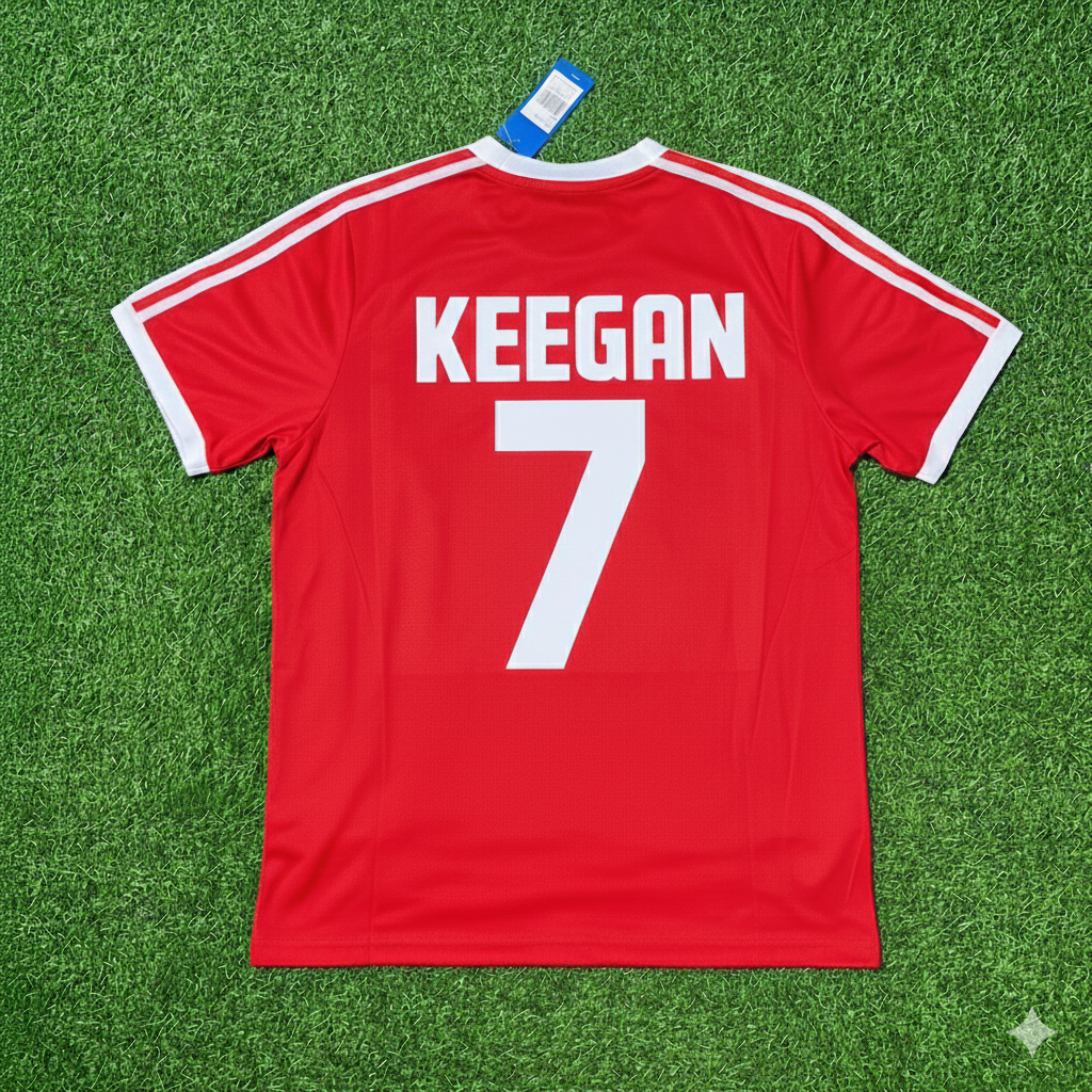 Kevin Keegan Hamburger SV Rotes Heimtrikot Retro Fußballtrikot
