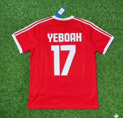 Tony Yeboah Hamburger SV Rotes Heimtrikot Retro Fußballtrikot