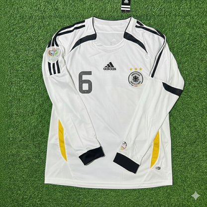 Maillot de football rétro blanc à manches longues Joshua Kimmich Allemagne Coupe du monde