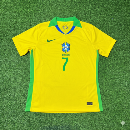 Vinicius Junior 7 Brazil 2026 World Cup New Season Football Jersey