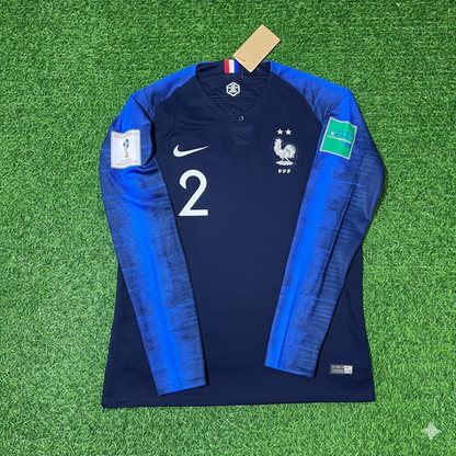 Benjamin Pavard France 2018 World Cup Final Long Sleeve Retro Football Jersey Kit