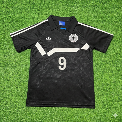 Rudi Völler Deutschland 1990 WM Schwarzes Retro Fußballtrikot