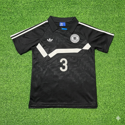 Andreas Brehme Deutschland 1990 WM Schwarzes Retro Fußballtrikot