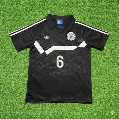 Guido Buchwald Deutschland 1990 WM Schwarzes Retro Fußballtrikot
