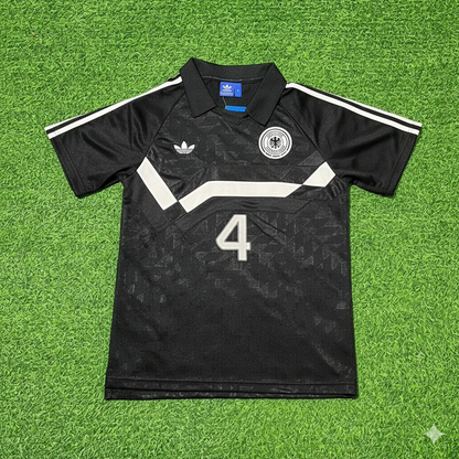 Jürgen Kohler Deutschland 1990 WM Schwarzes Retro Fußballtrikot