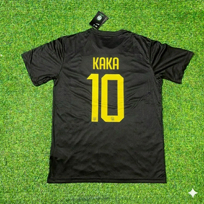 Kaka Brazil Black Retro Football Jersey Kit