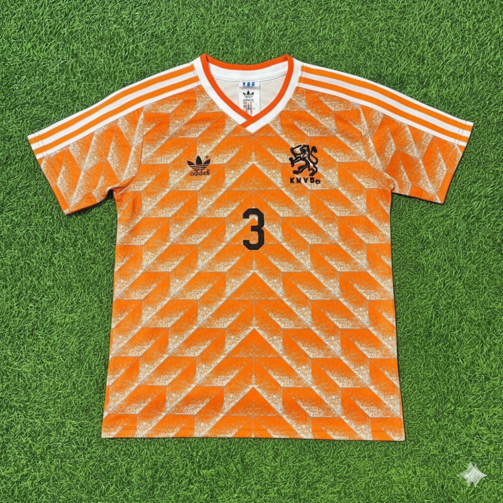 Jaap Stam Netherlands Home Retro Football Jersey Kit