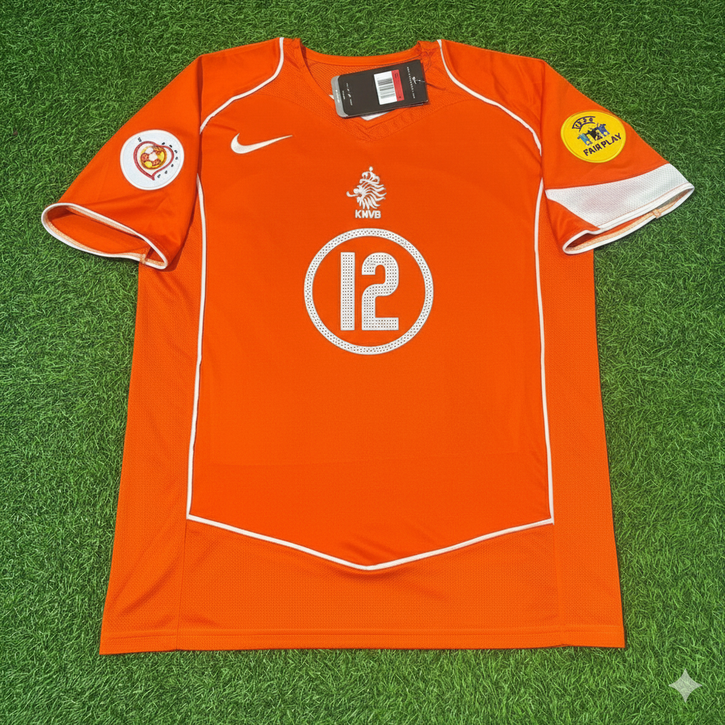 Roy Makaay Netherlands EURO 2004 Home Retro Jersey Trikot