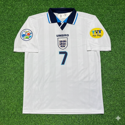 David Platt England EURO 1996 Retro Football Jersey