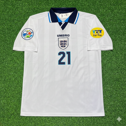 Robbie Fowler England EURO 1996 Retro Football Jersey