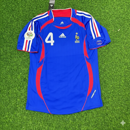 Patrick Vieira France 2006 World Cup Blue Retro Kit – | Trikot | Maillot Soccer Shirt