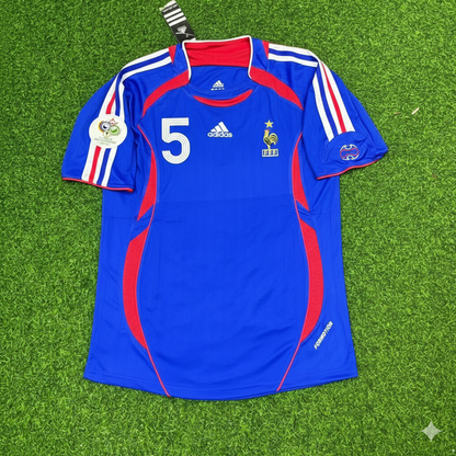 William Gallas France 2006 World Cup Blue Retro Kit – | Trikot | Maillot Soccer Shirt