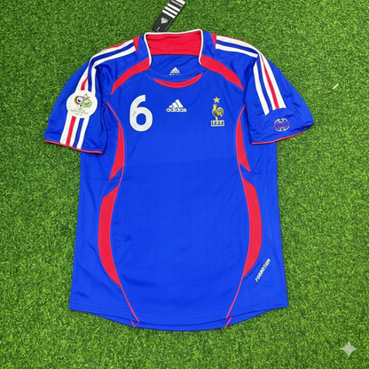 Claude Makelele France 2006 World Cup Blue Retro Kit – | Trikot | Maillot Soccer Shirt