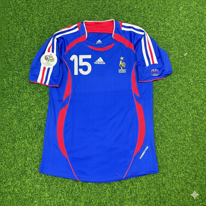 Lilian Thuram France 2006 World Cup Blue Retro Kit – | Trikot | Maillot Soccer Shirt