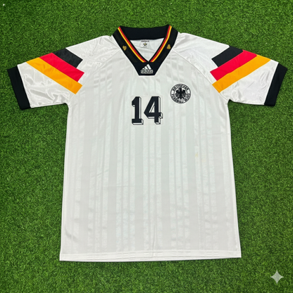 Thomas Helmer Germany 1992 Retro Football Jersey