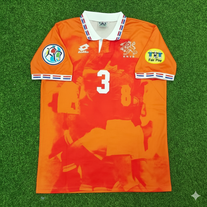 Danny Blind Netherlands EURO 1996 Home Retro Football Jersey