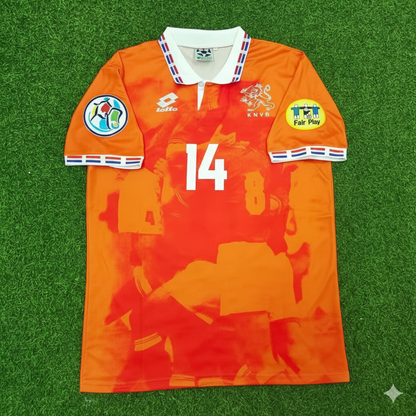 Richard Witschge Netherlands EURO 1996 Home Retro Football Jersey