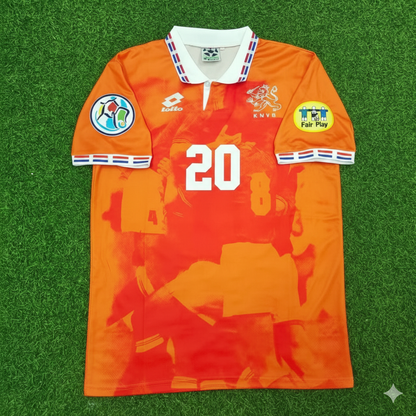 Phillip Cocu Netherlands EURO 1996 Home Retro Football Jersey