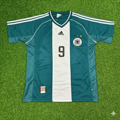 Ulf Kirsten Germany 1998 World Cup Away Retro Football Jersey