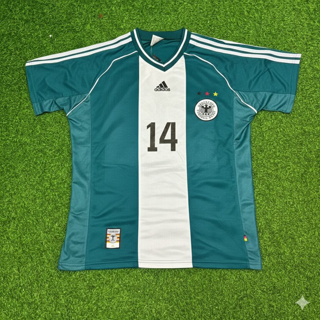 Markus Babbel Germany 1998 World Cup Away Retro Football Jersey