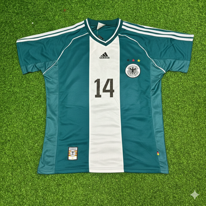 Markus Babbel Germany 1998 World Cup Away Retro Football Jersey