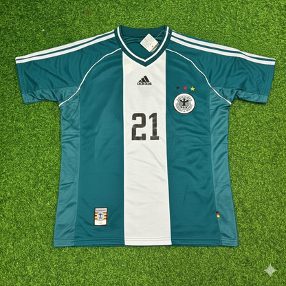 Mario Basler Germany Away Retro Football Jersey