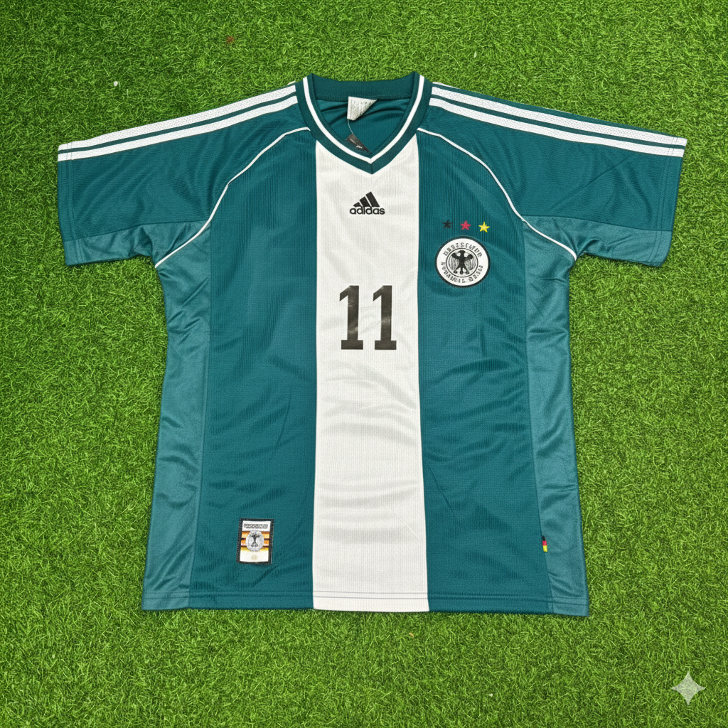 Olaf Marschall Germany 1998 World Cup Away Retro Football Jersey