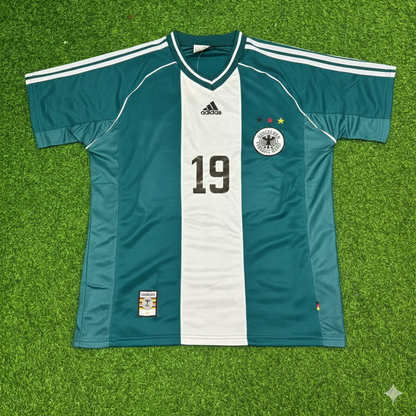 Stefan Reuter Germany 1998 World Cup Away Retro Football Jersey