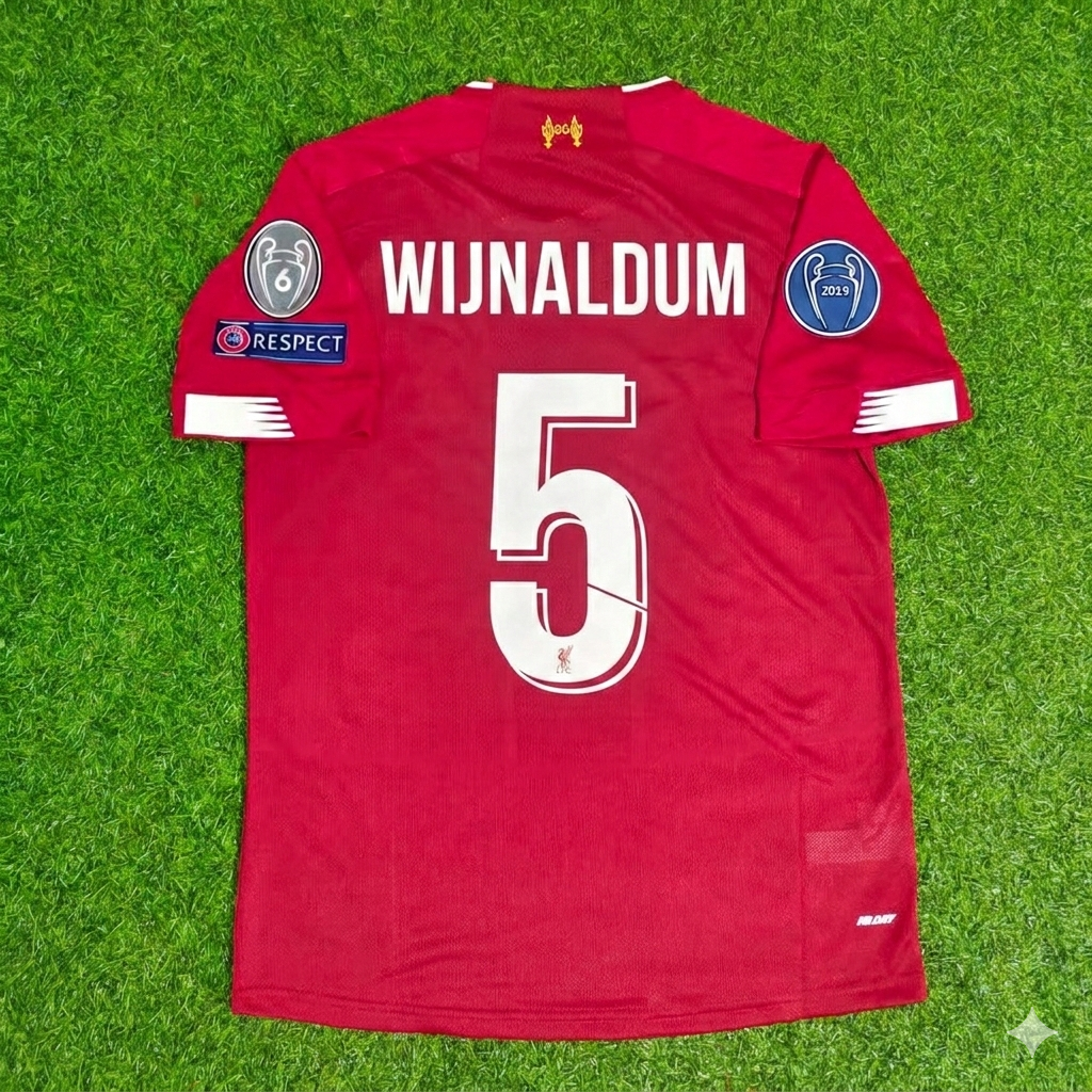 Georginio Wijnaldum Liverpool 2019 20 Retro Kit Jersey Trikot Maillot Maglia